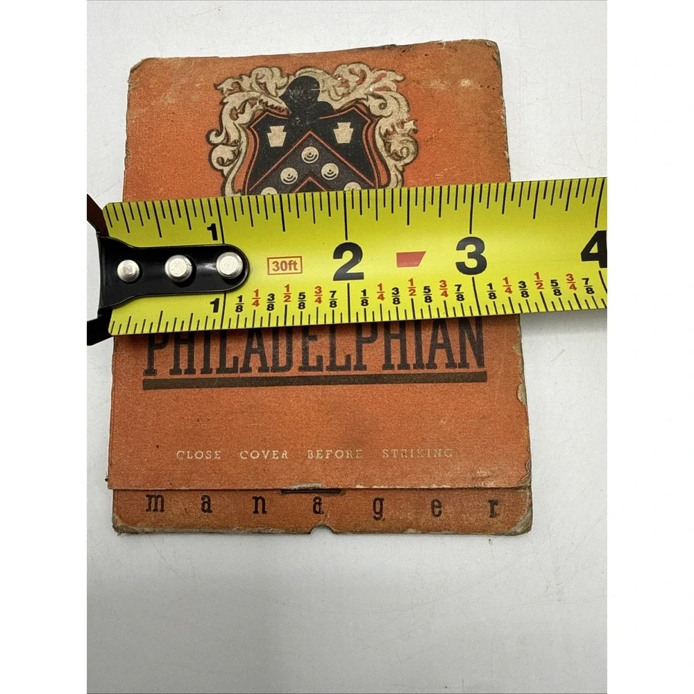 The Philadelphian Hotel Mirror Room Matchbook Unused